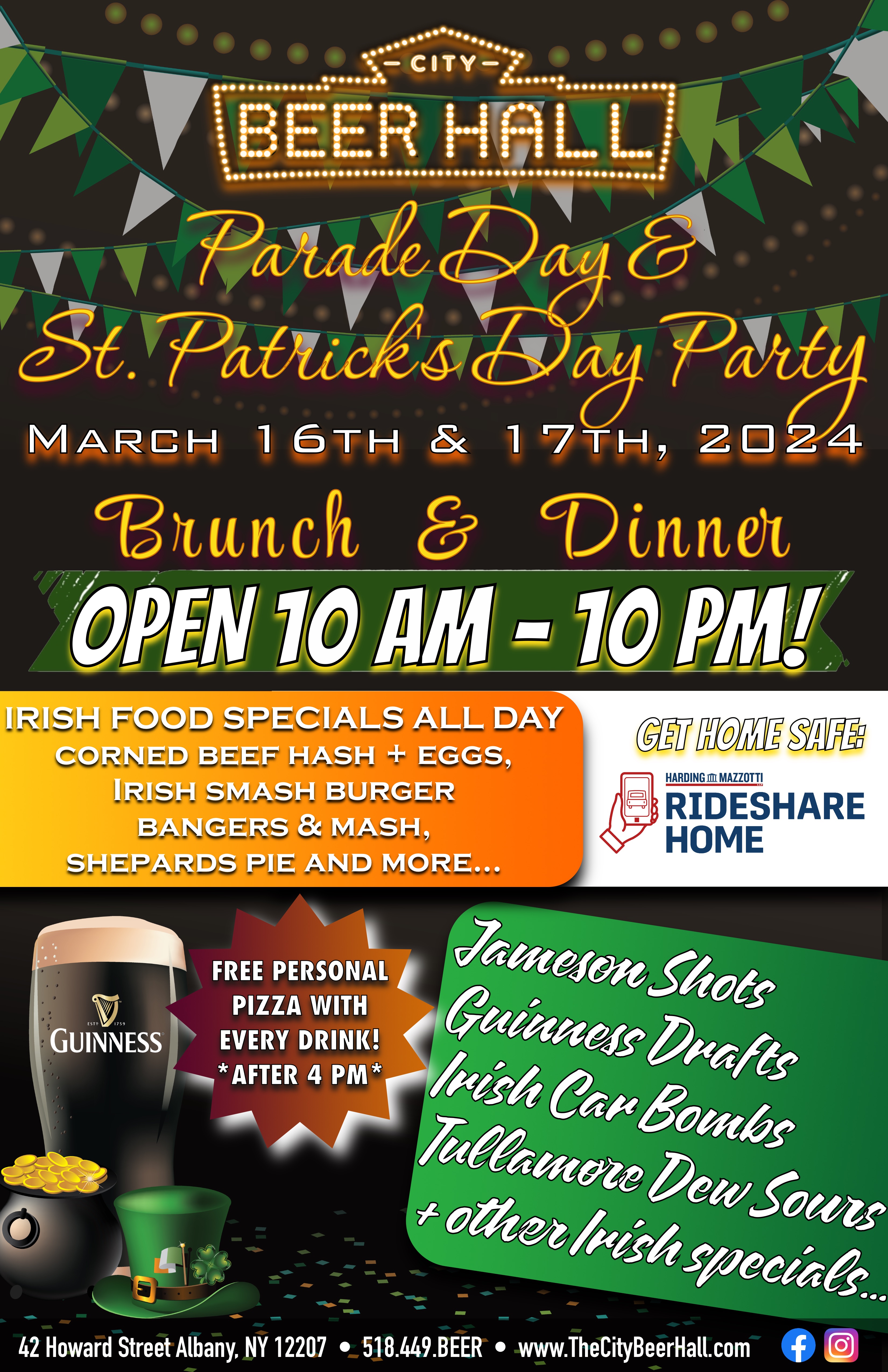 2024 St Patricks Day Poster with Brunch - FINAL